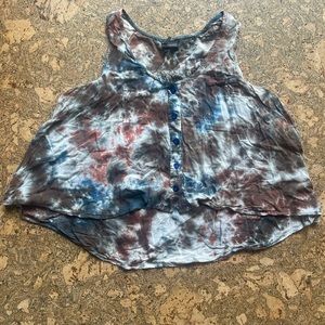Sparkle and Fade tie dye sleeveless shirt